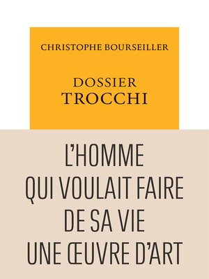 cover image of Dossier Trocchi